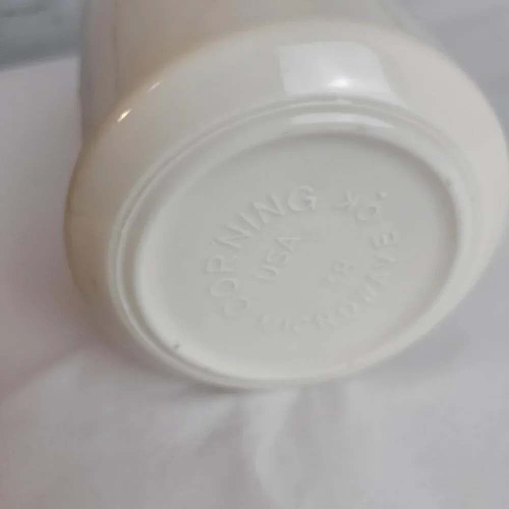 Vintage Corning Romance Mug cream Pattern White calla lily Flower tea Cup USA 38
